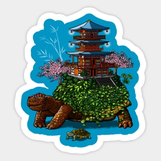 Temple of the turtles Sticker